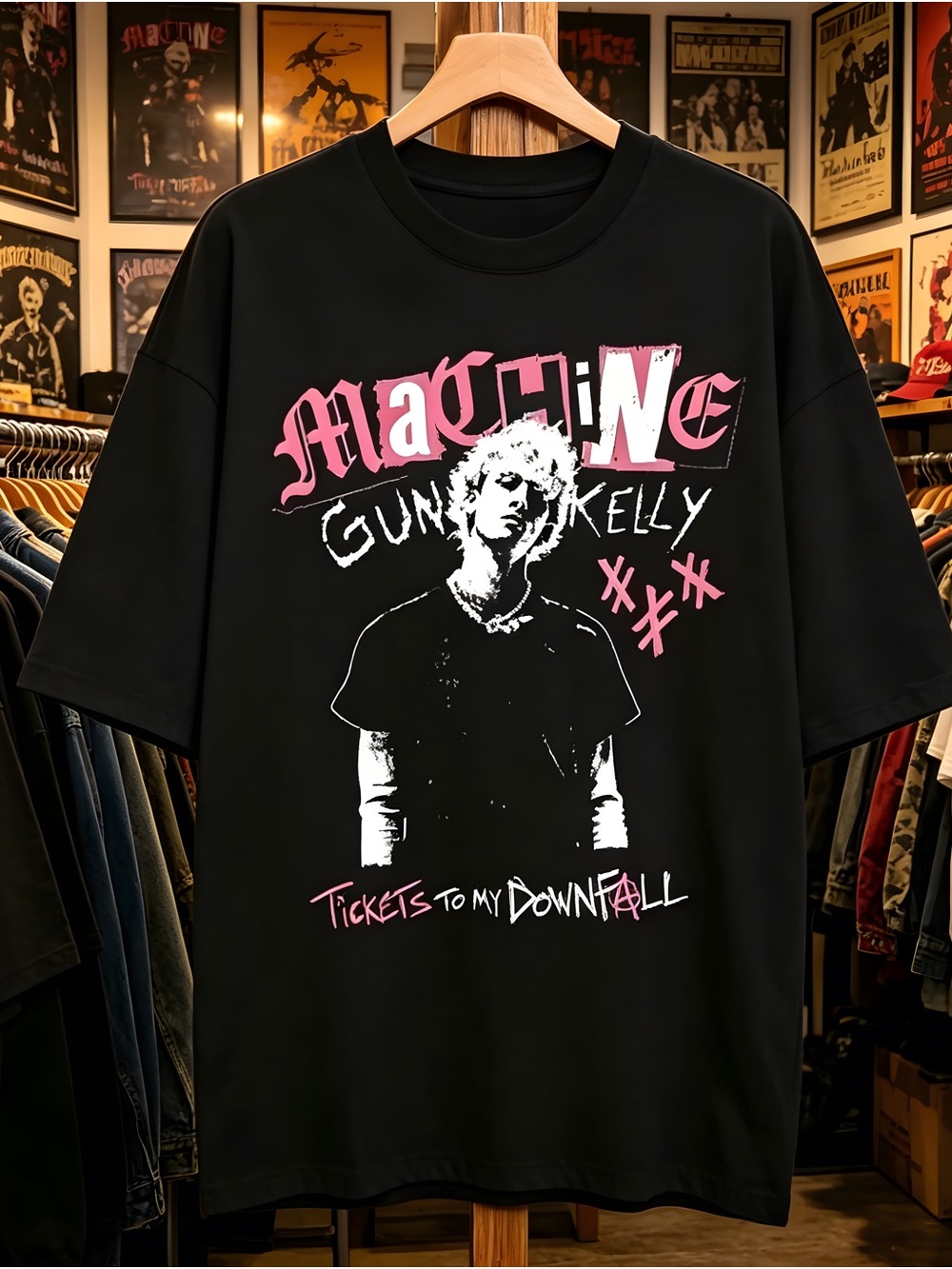 Machine Gun Kelly MGK Rap Punk Streetwear Music Fan T-Shirt